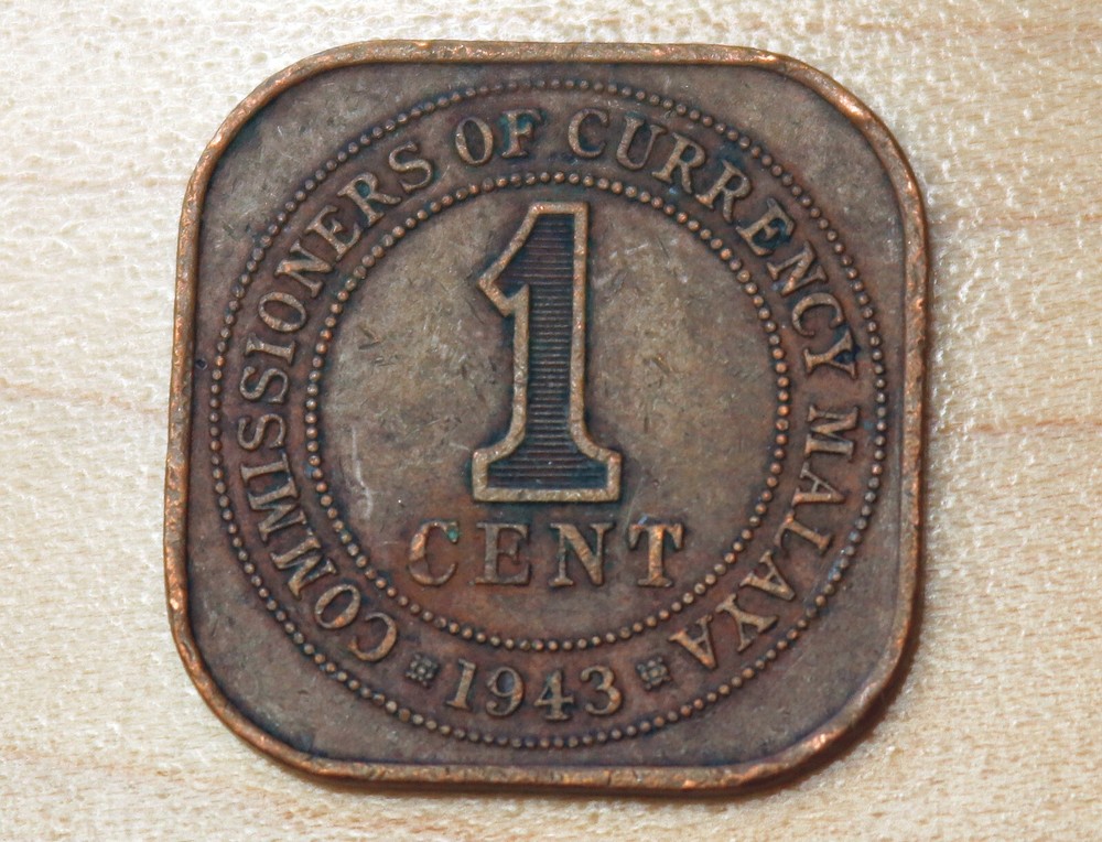 1943 Malaya 1 Cent