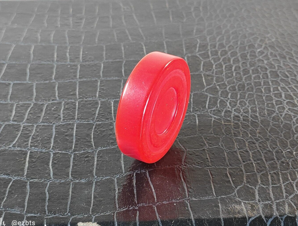 Bakelite Backgammon Chip Disc Cherry Red swirl 1.72" Replacements Catalin 1pc