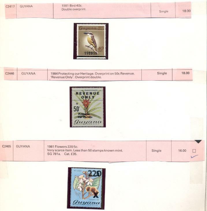 BRITISH AREA ERRORS Collection, 191 Errors & Freaks, all mint, 1980's period