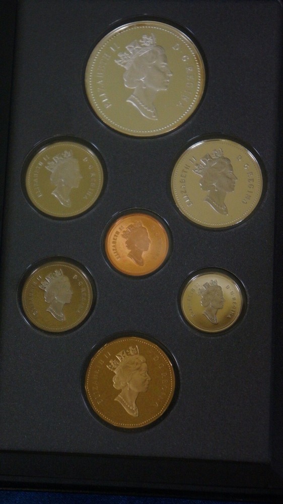 1995 CANADIAN PROOF SET W COMMEMORATIVE SILVER DOLLAR