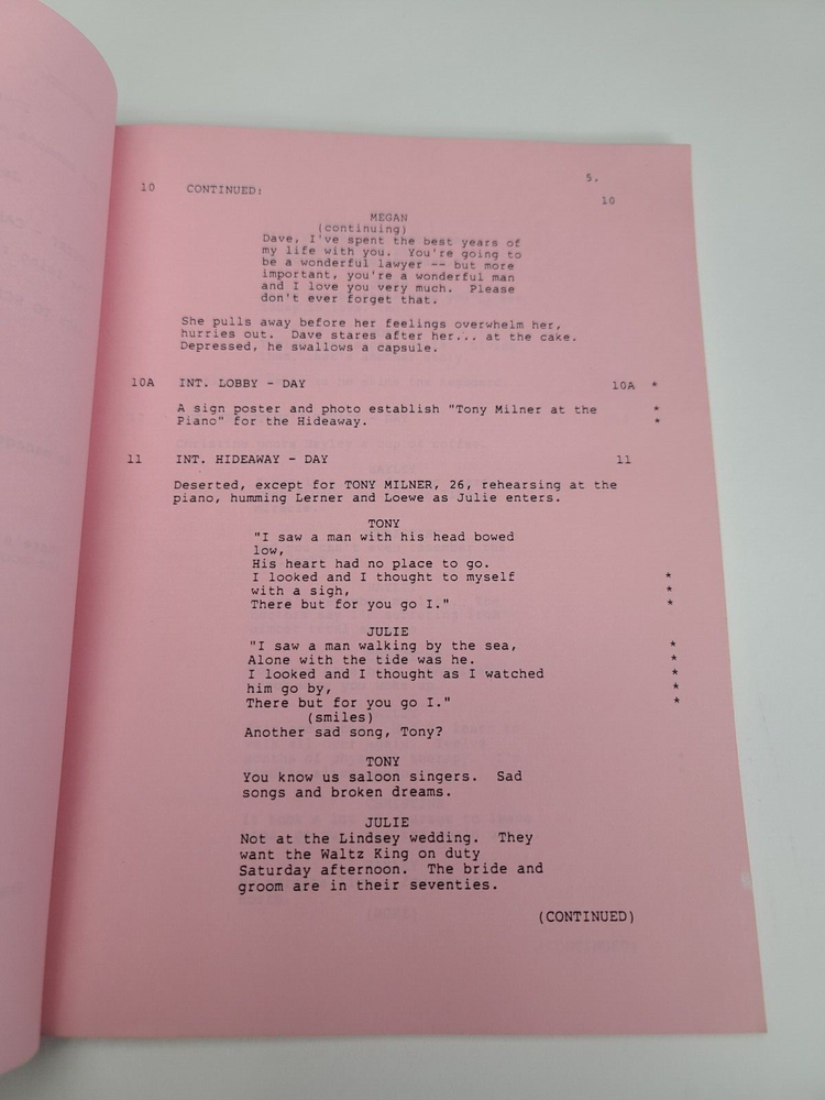 HOTEL / Kimmer Ringwald 1986 TV Series Script, Claudia Lonow "Fast Forward"