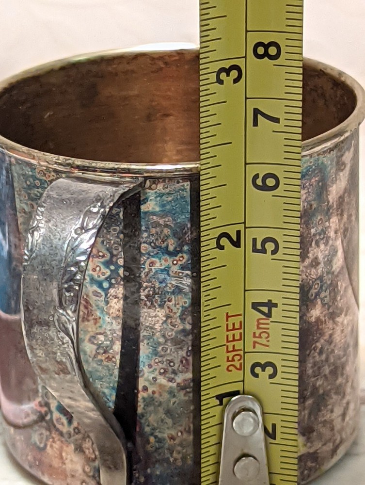 Rogers 1881 Silverplate Infant Baby Cup Original Box No Engraved