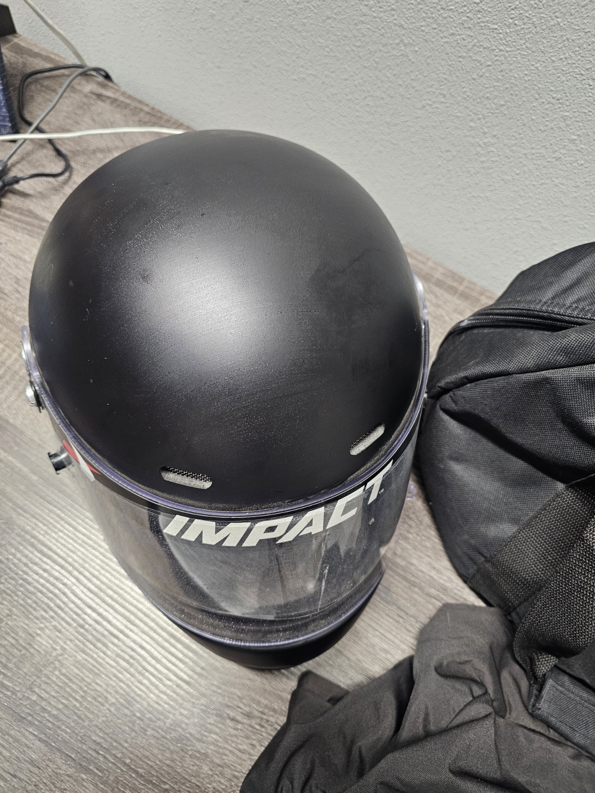 Impact Racing SA2020 1320 Helmet, Flat Black, X-Large NICE