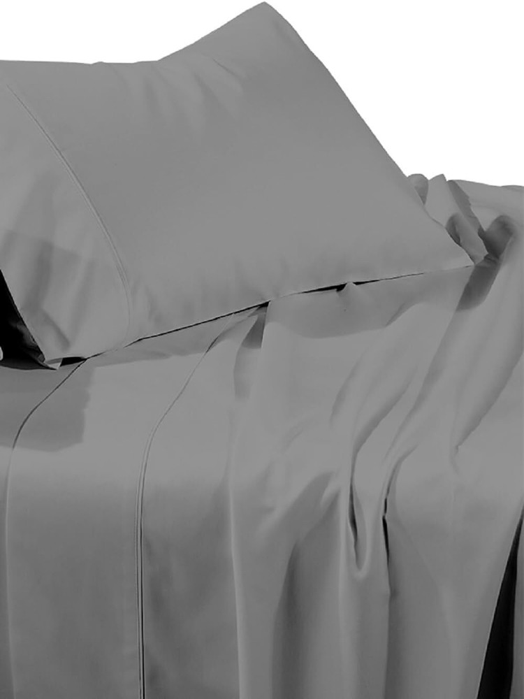 Brushed Microfiber Flat Sheet Only (Caking) with 2 Matching Pillowcases as Bonus