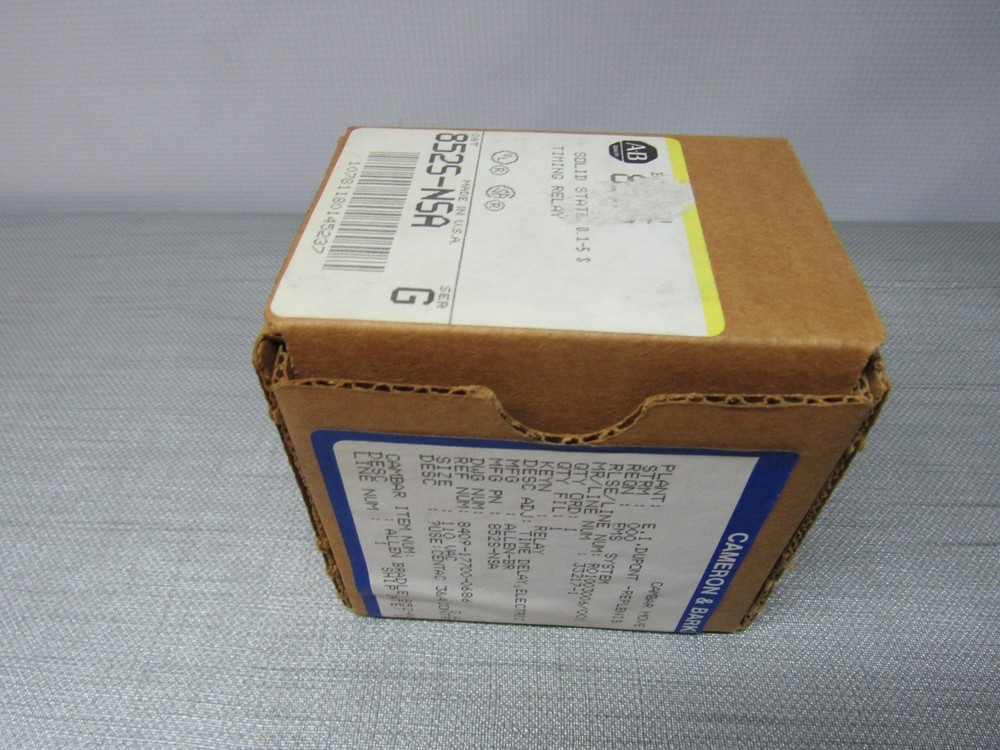 Allen Bradley 852S-NSA Solid State Timer 0.1-5 Sec. Ser.G