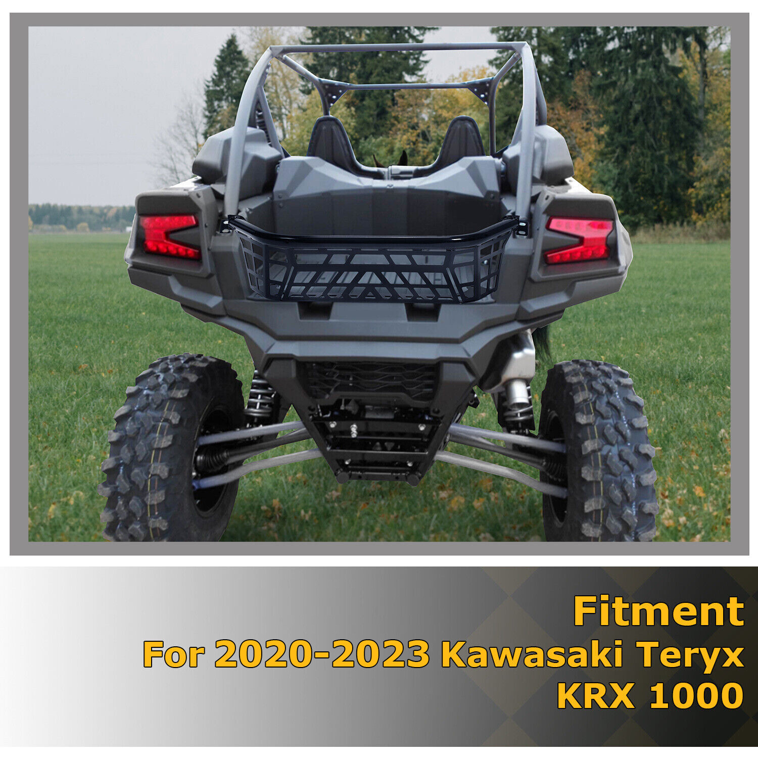 Tailgate Bed Enclosure For 2020-2023 Kawasaki Teryx KRX 1000 Rear Cargo Guard