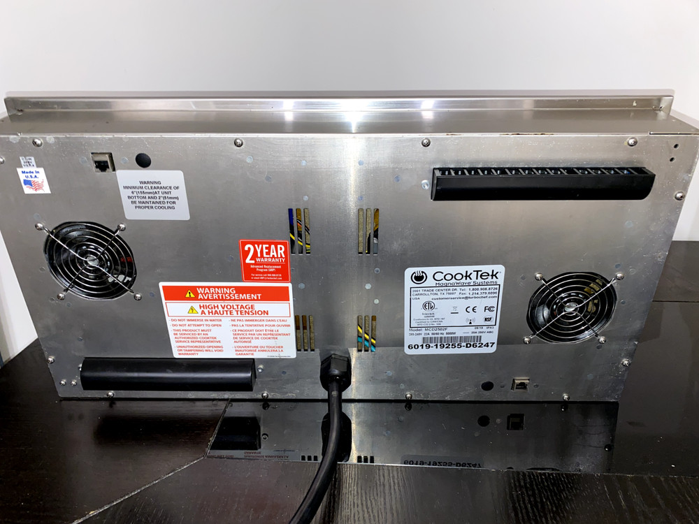 COOKTEK INDUCTION RANGE BURNER, BUILT-IN / DROP-IN