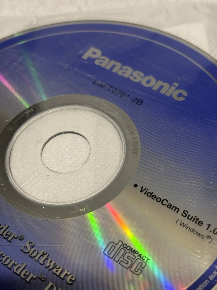 Panasonic Digital Palmcorder Software VideoCam Suite 1.0