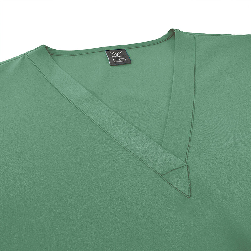 Stretch Medical Uniforms Scrub Set Men V-Neck Jogger Hospital Clinic Workware