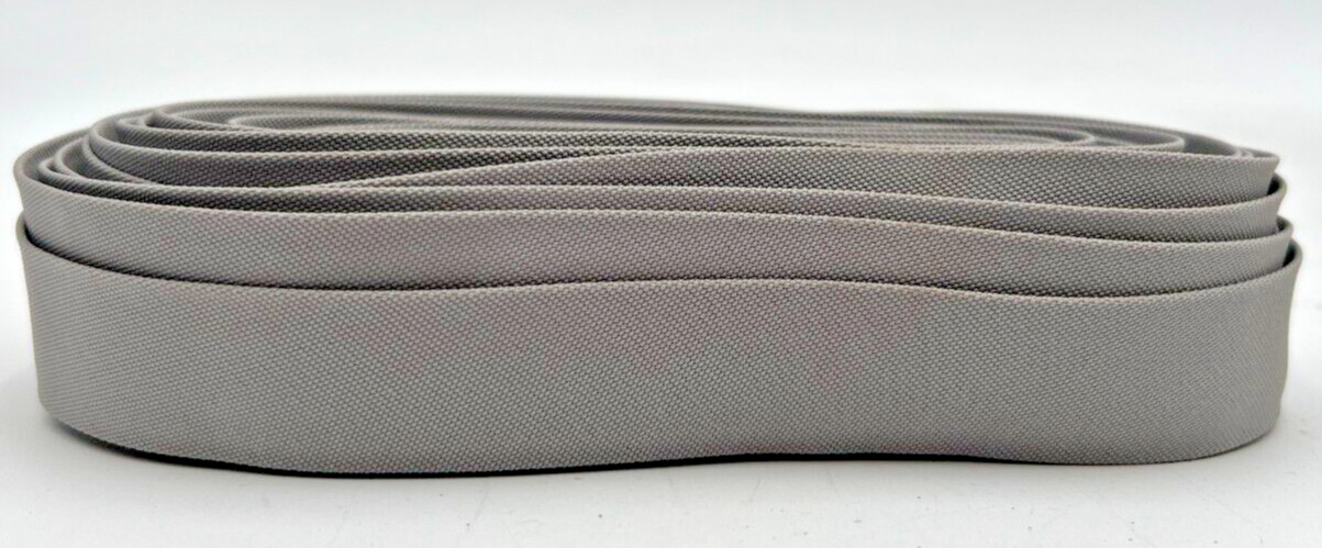 SUNBRELLA MARINE 1-1/4" SILVER 4651 BINDING TAPE DOUBLE EDGE PARTIAL, 1" REMNANT