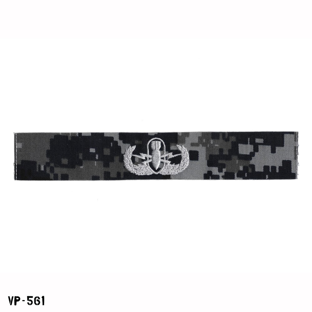 Basic EOD ~ US Navy NWU Blue Digital Camo Badge Patch ~ Vanguard ~ NEW