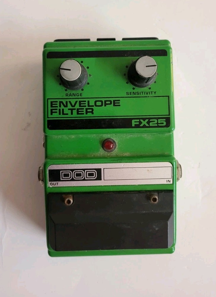 DOD Digitech FX25 Envelope Filter Wah Kermit Green Guitar Effect Pedal