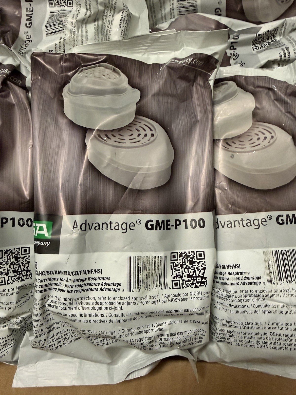 MSA Advantage GME-P100 Cartridge Filter Bundle Brand New! 50packs!