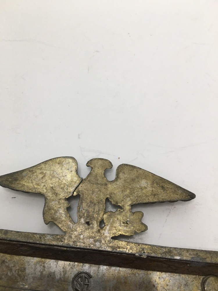 EDMAR Vintage Hammered Brass Eagle Double Light Switch Plate Cover - B28