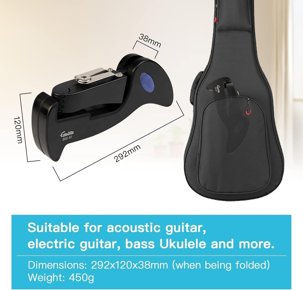 Universal Guitar Tripod Stand - Lightweight & Scratch-Proof for Secure Support