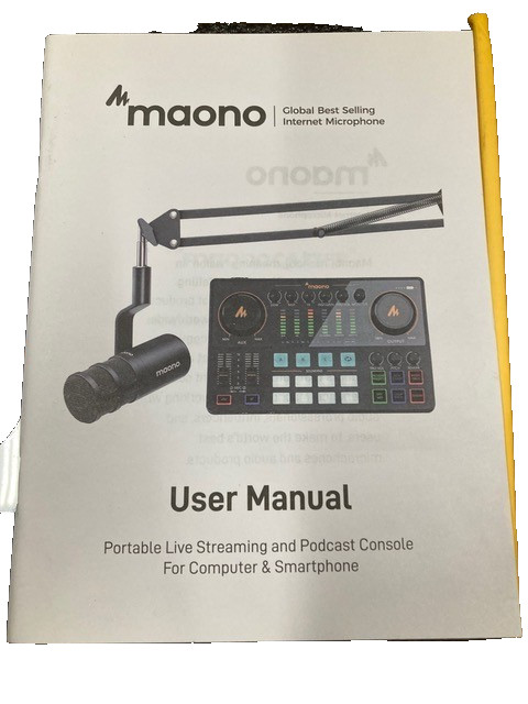 Maono Caster E2 Podcast Equipment Bundle with Dynamic Mic, Bluetooth, AME2C
