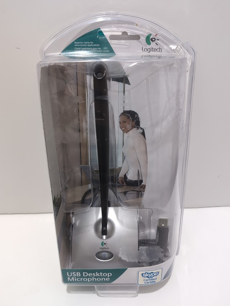 Logitech Consumer USB Desktop Microphone 980186-0403 for PC Mac