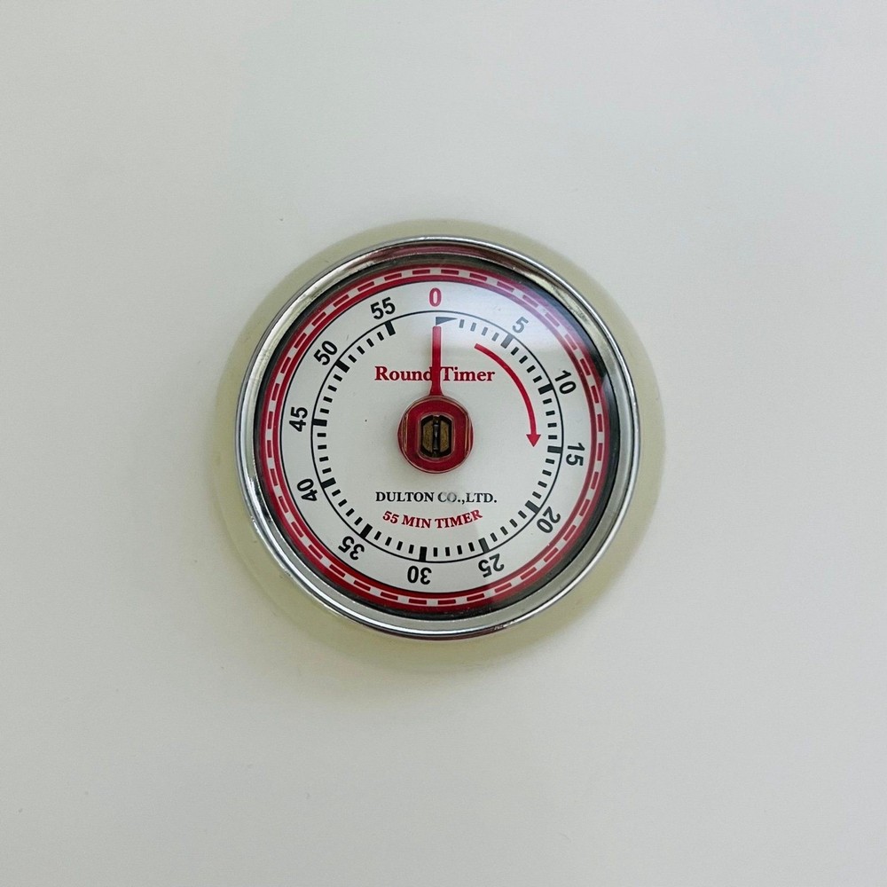 DULTON CO. LTD. 55 Minute Round Kitchen Timer With Magnetic Back 100-189