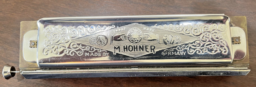 Two Vintage M. Hohner Harmonicas with Cases
