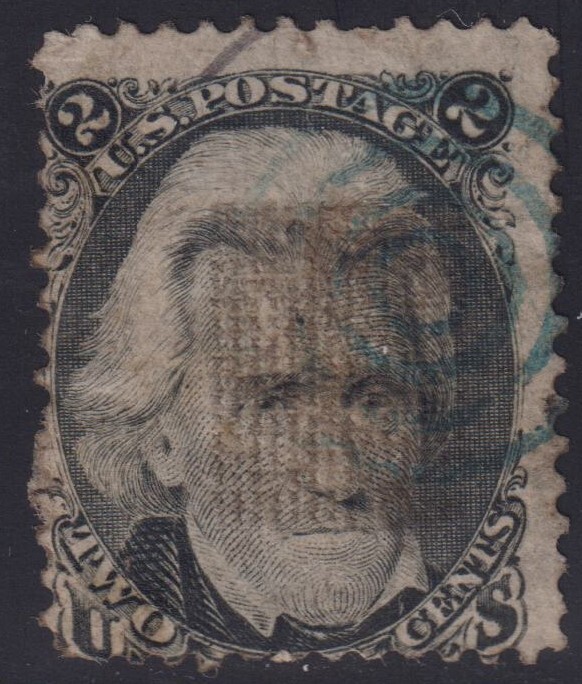 US SCOTT #87 "E Grill" CV $200 Blue Cancel