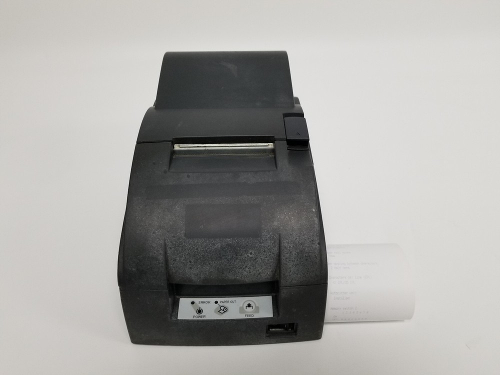 Epson TM-U220A 9-Pin Dot Matrix Receipt Printer M188A, Serial (No Power Adapter)