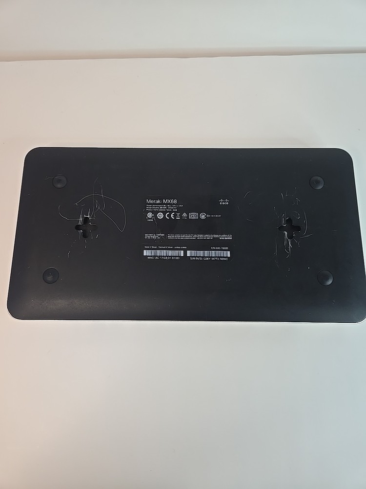 RR | Cisco Meraki MX68-HW Cloud Managed Security Appliance Firewall UNTESTED