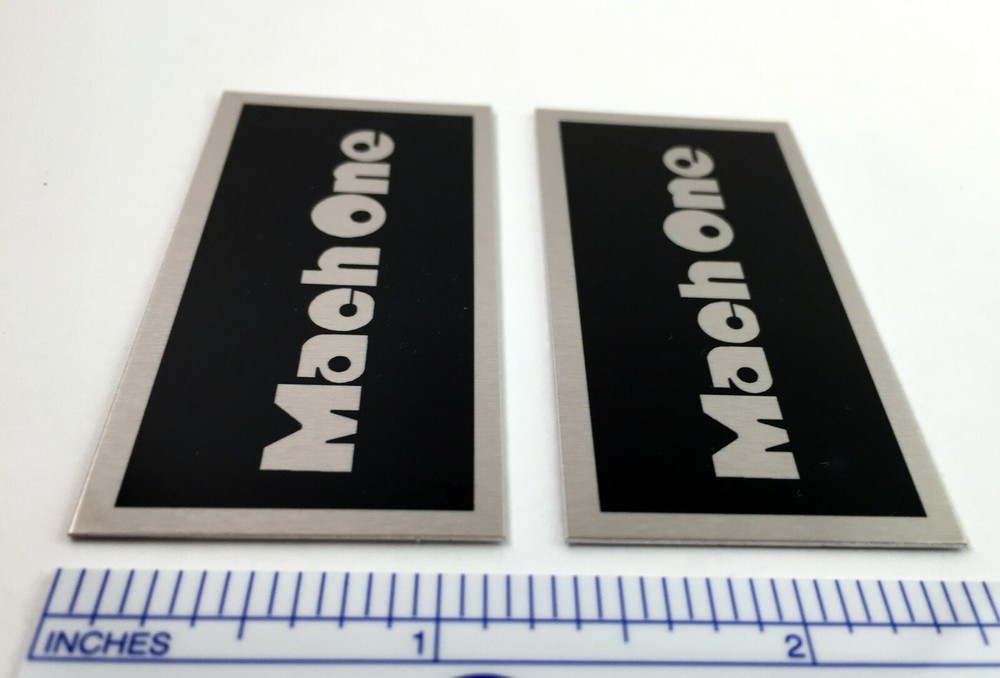 Mach One Speaker badge logo plate Realistic