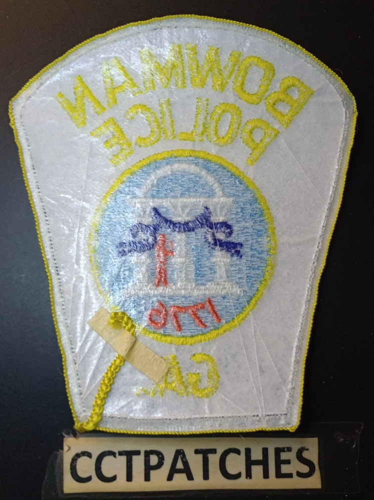 BOWMAN, GEORGIA POLICE SHOULDER PATCH GA