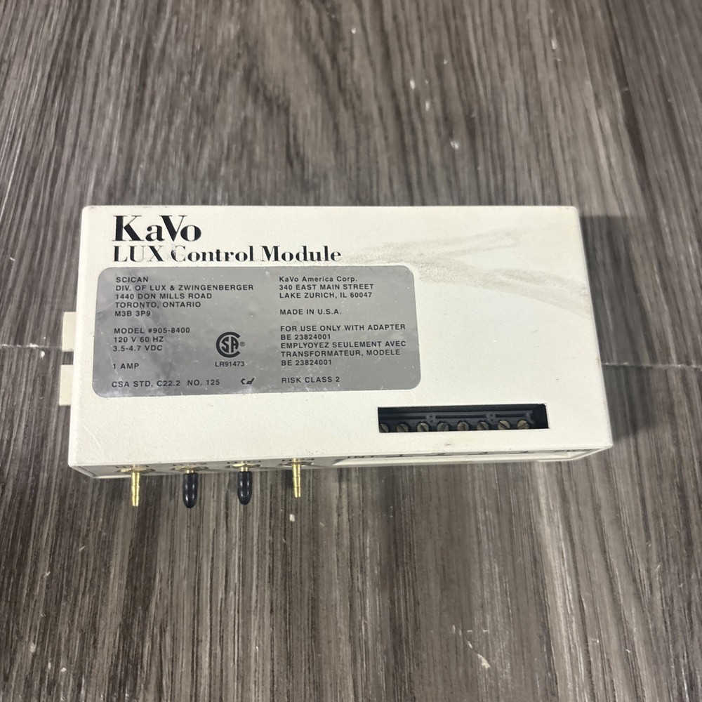 Kavo Dental Lux Fiber Optic Light Source Control Module #H3