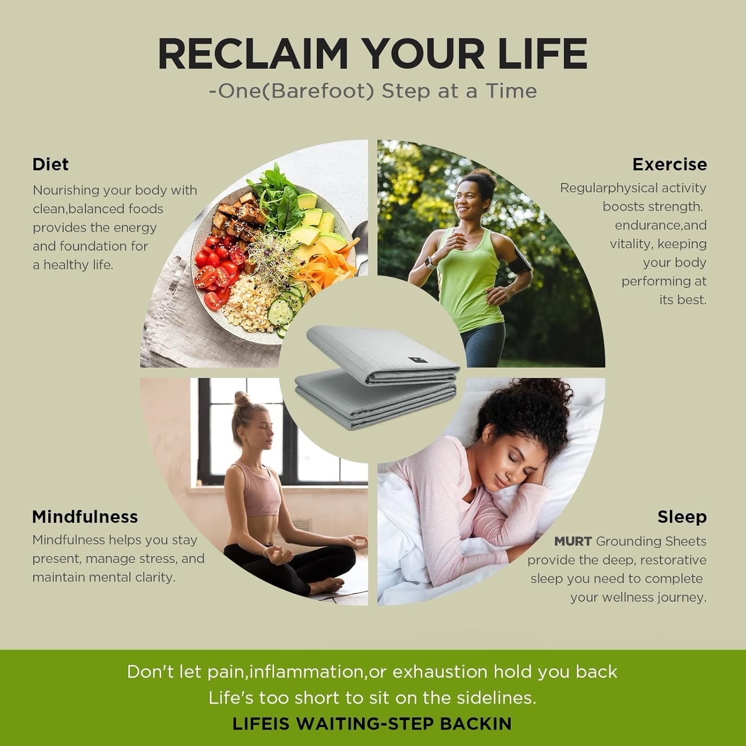 Grounding Sheets Queen Size , 90% Organic Cotton + 10% Pure Silver Fiber, Gray