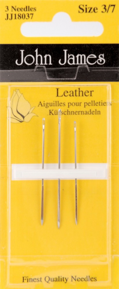 Leather Hand Needles Size 3/7 3/Pkg