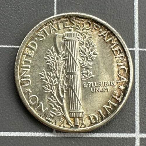 1945-S AU/BU Mercury Dime - 90% Silver