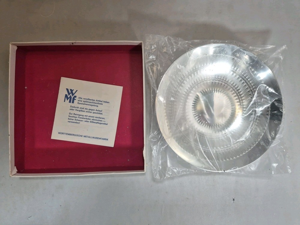 WMF S-Collection Silver Plated Dish Boxed Vintage German Serving Plate