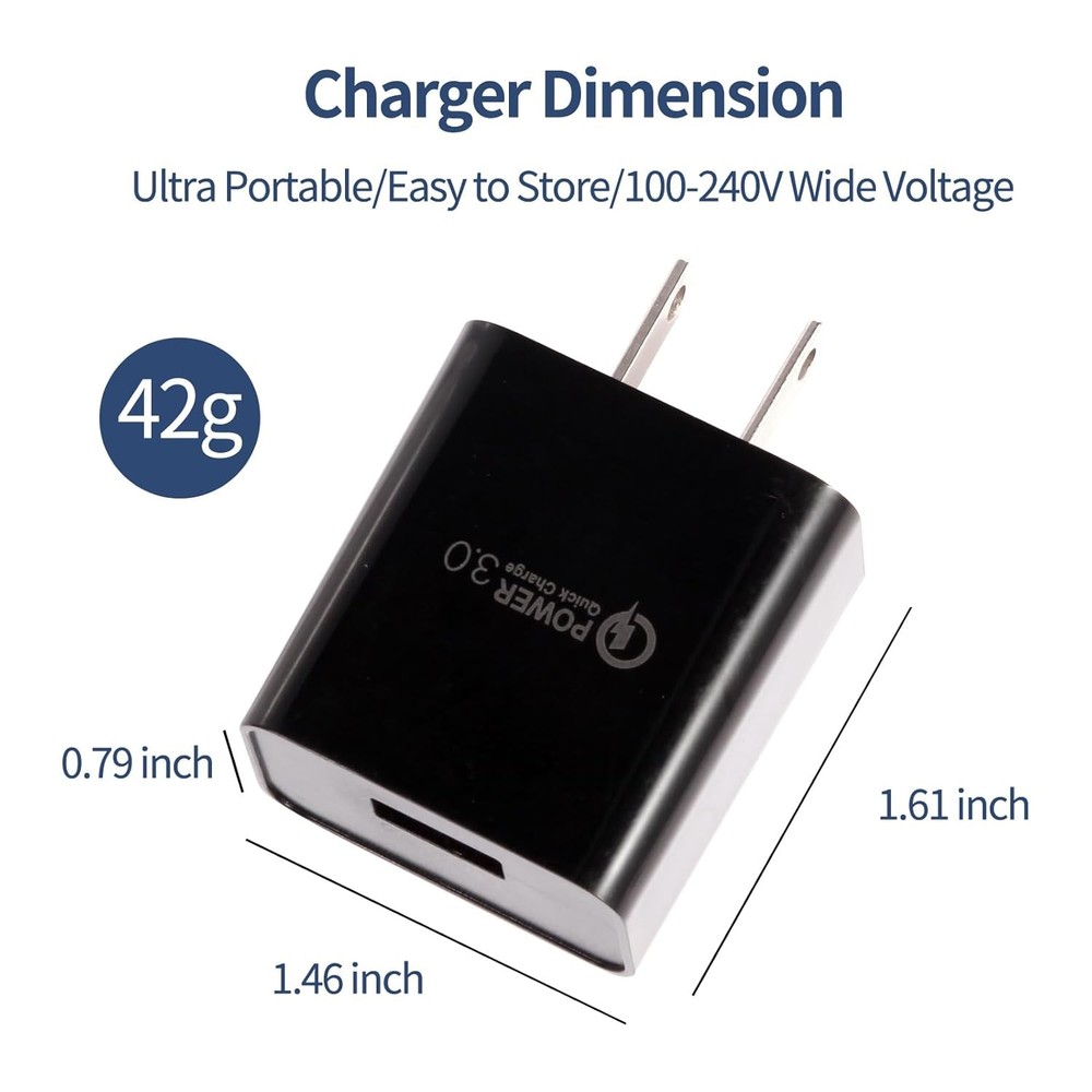 Replacement Charger Charging Cable Compatible with Fit for Ring Enabled...