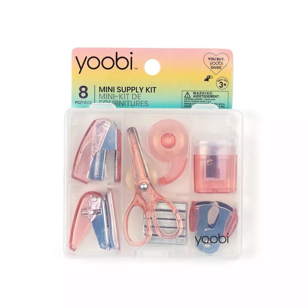Yoobi Evolve 8pc Mini Supply Kit
