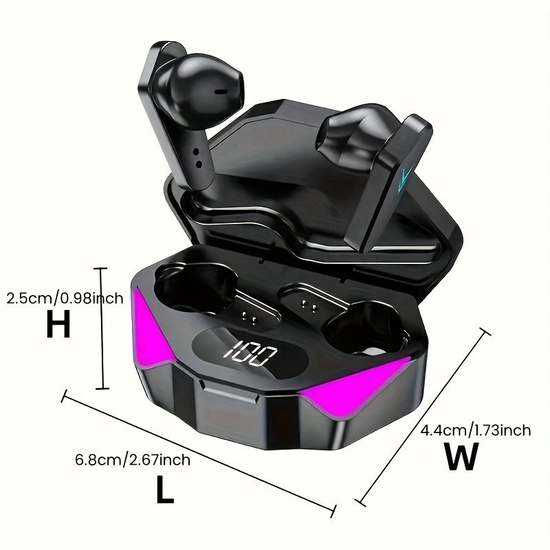 X15 TWS Wireless Bluetooth Headset LED Display Gamer Earbud
