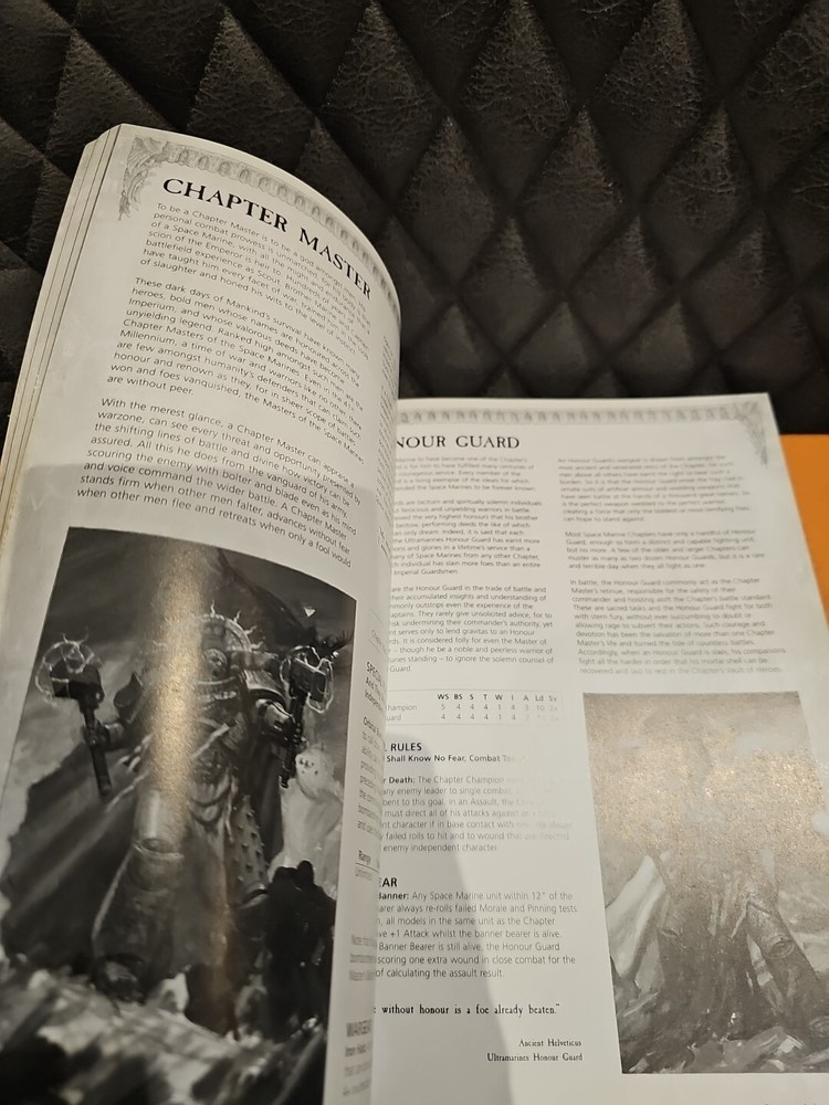 Warhammer 40k Space Marines Codex Old OOP BKS9
