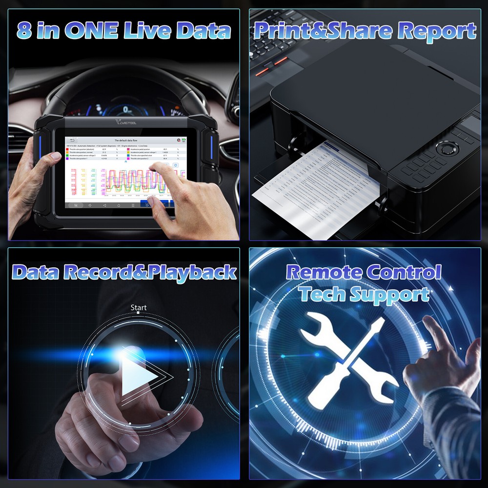 VDIAGTOOL VD70 All System Diagnostic Scanner Bidirectional Tool Configuration