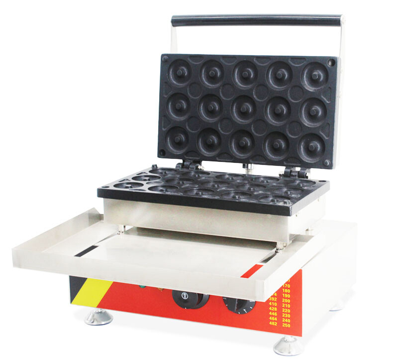 110V Electric Donut Maker Waffle Machine Doughnut Making Machine NEW