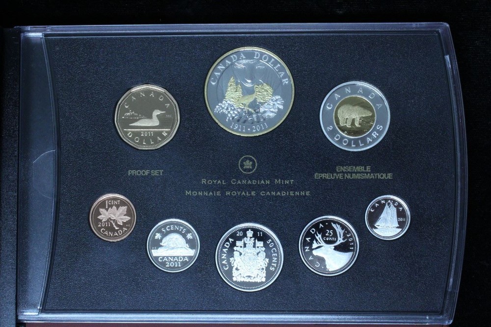 2011 CANADA PRESTIGE DOUBLE DOLLAR SILVER PROOF SET - PARKS