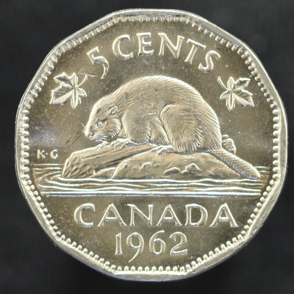 1962 Canada 5 cents - UNCIRCULATED (CA102)