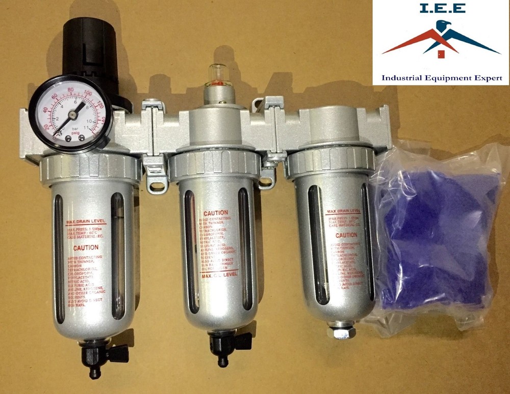 1/2" COMPRESSED AIR FILTER REGULATOR / DESICCANT DRYER / COALESCING FILTER
