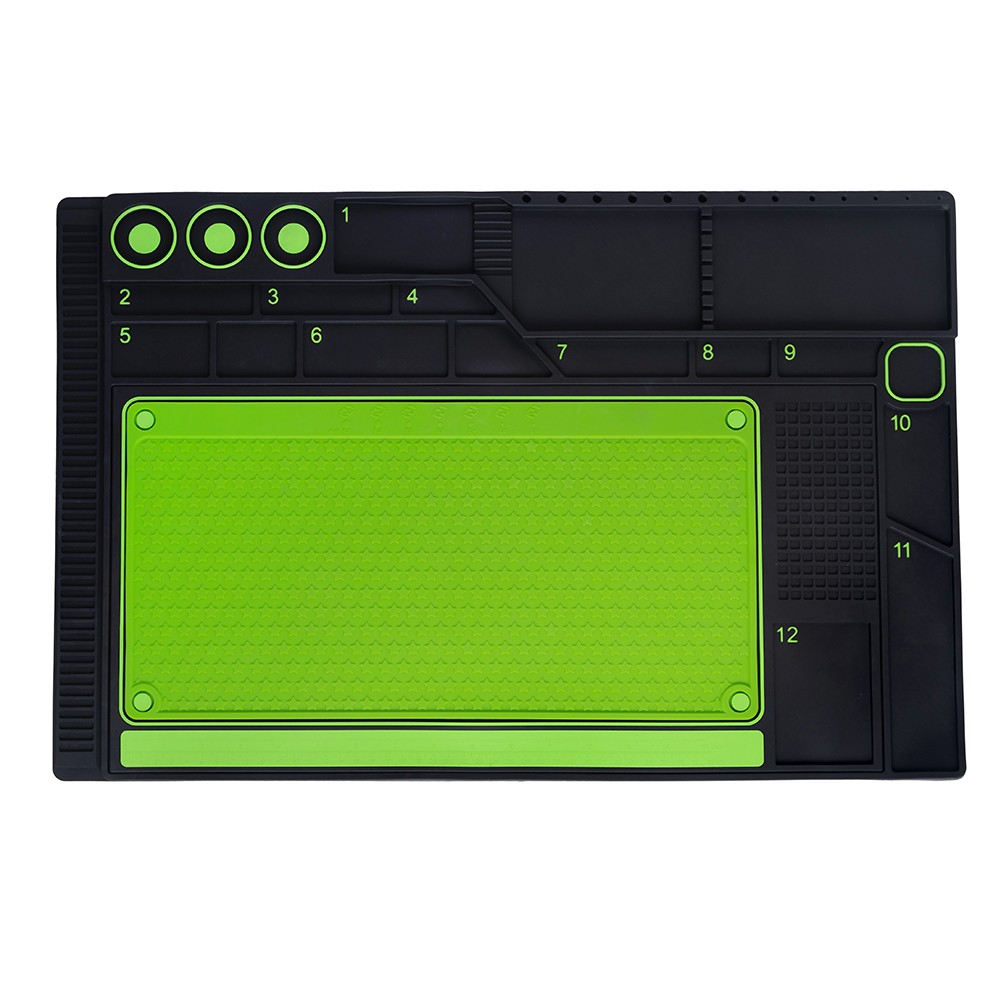 Fly Tying Mat Magnetic Workspace, Tool Organizer Station, Storage Desk Accessory