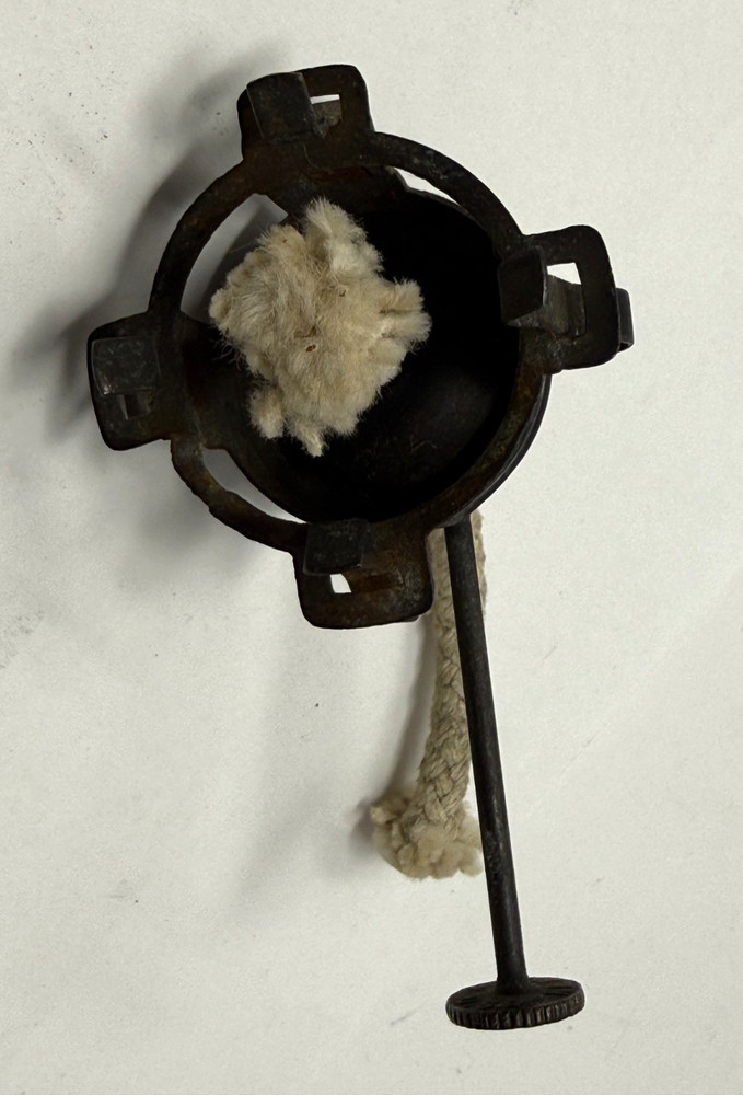 railroad switch light/marker light burner, working with wick