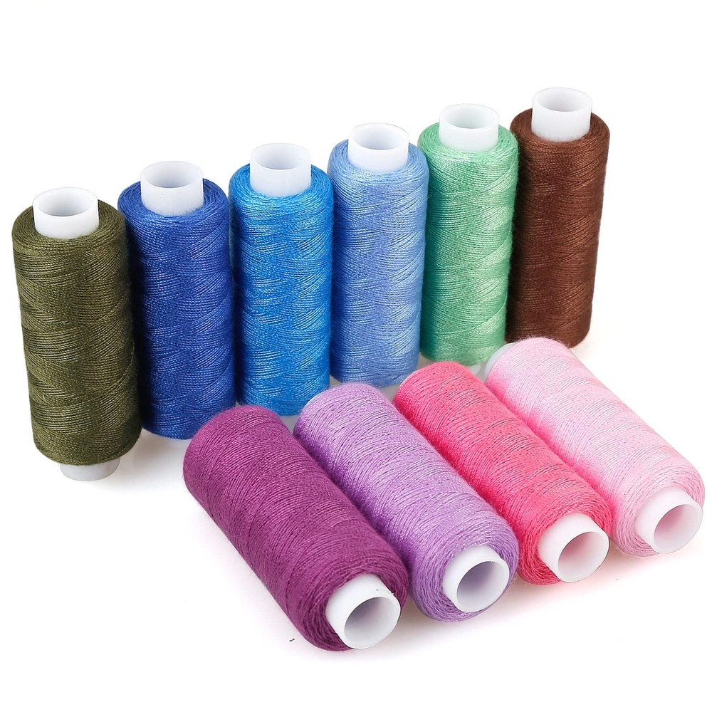 Polyester Sewing Thread Kit, 30 Colors 250 Yards, Embroidery Hand Stitching