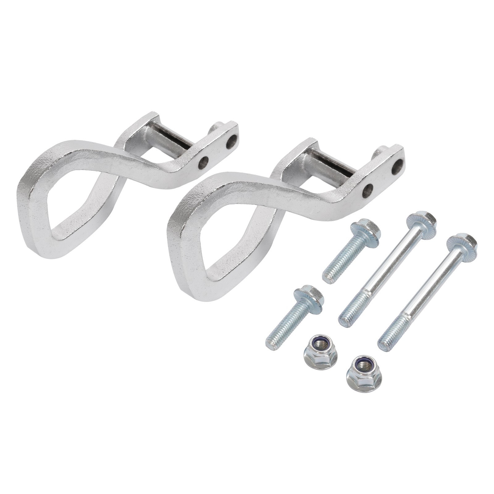 Front Chrome Tow Recovery Hooks w/ Bolts For GMC Sierra 1500 2019-2025 #84195902