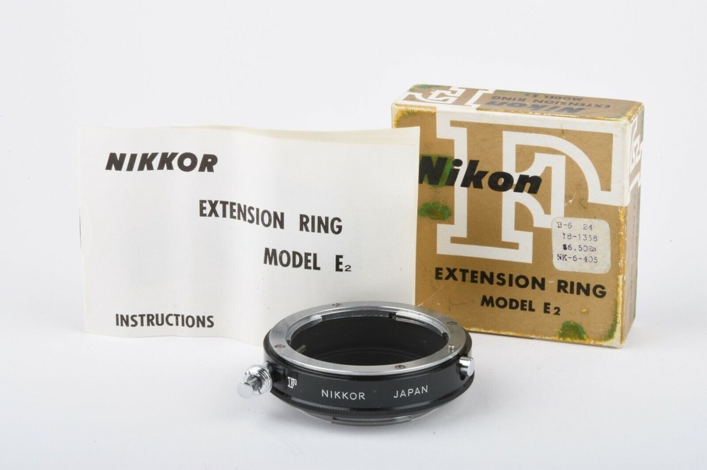 Nikon F Extension Ring Model E2, Boxed, Very Clean, W/Instructions