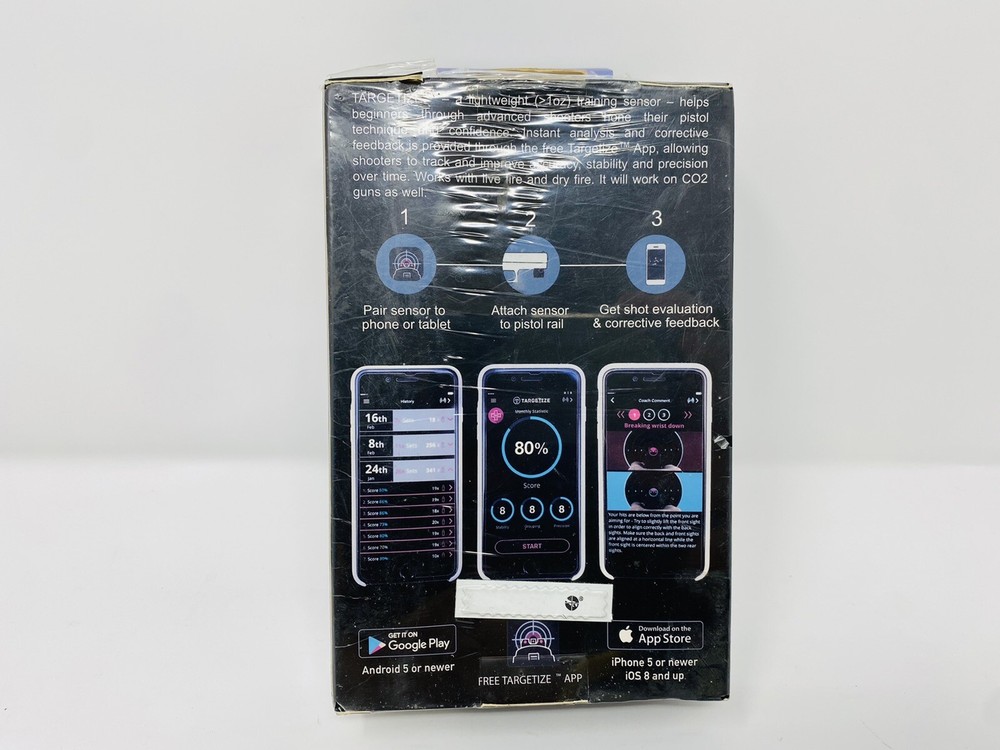 Targetize Personal Firearm Training System Live/Dry Fire CO2, 36264 Sealed