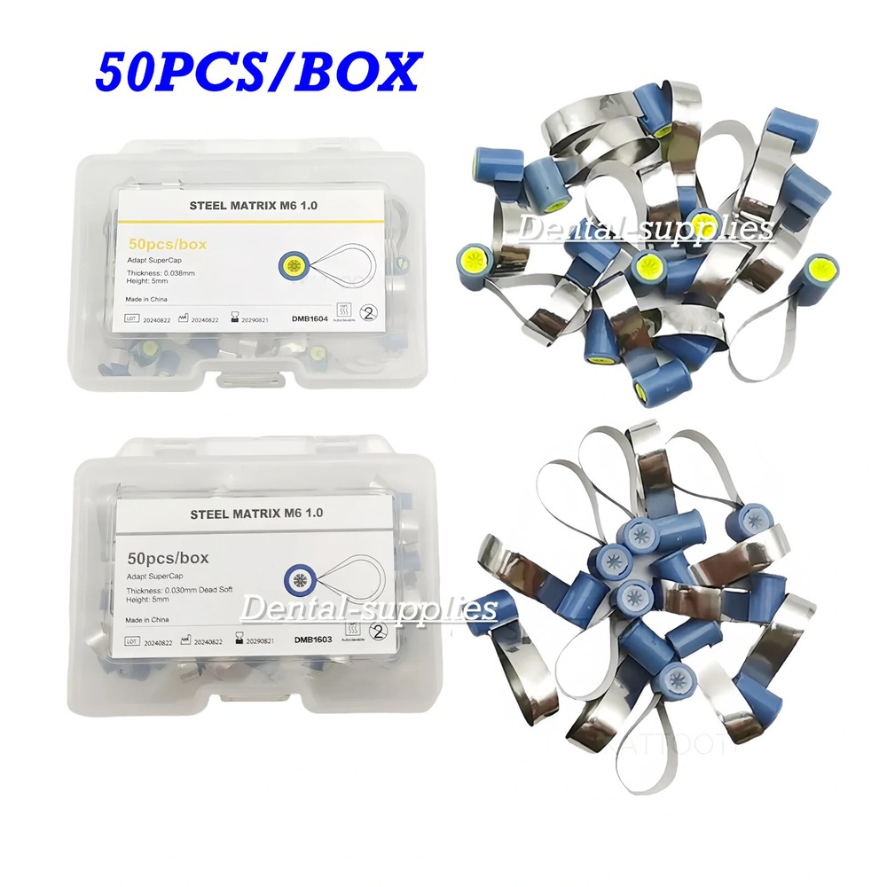 Dental Double-Side Matrix Bands Contoured Matrices Anatomically Shaped Band