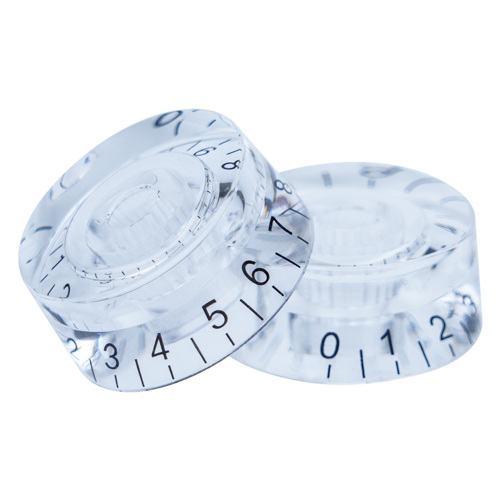 4x Electric Guitar Knobs Speed Volume Control Knobs For LP SG Guitar Transparent